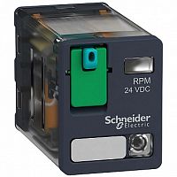 Реле 2CO светодиод 24В постоянного тока | код. RPM22BD | Schneider Electric